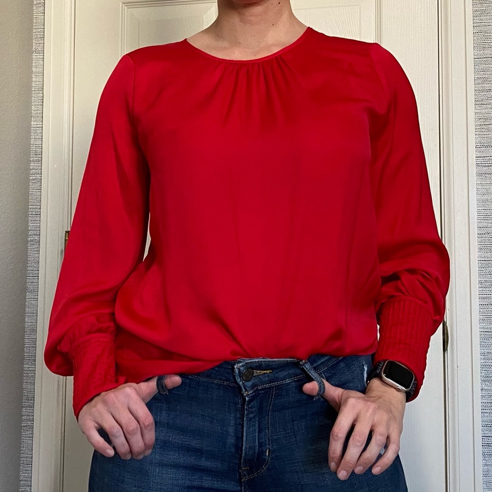 Red NWT Calvin Klein blouse M